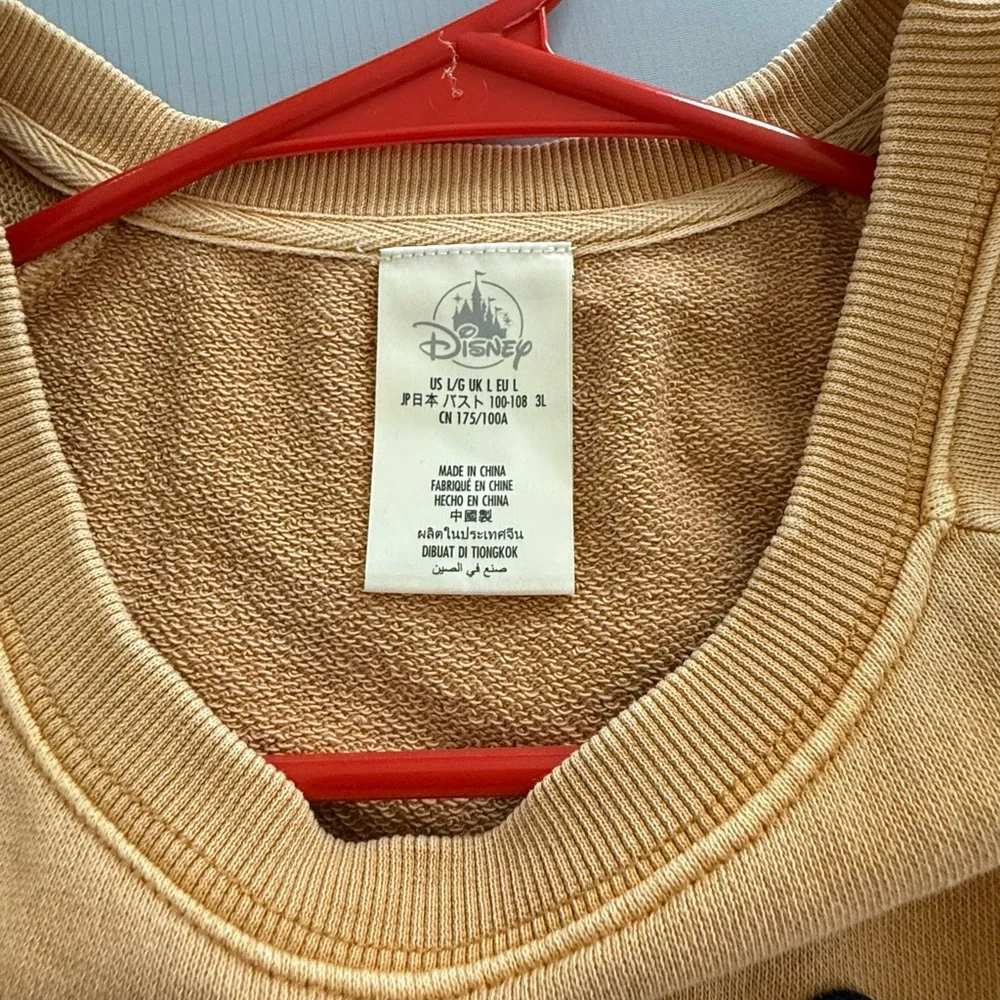 Disney Tan Chipmunk Sweatshirt with Heart Accents - Picture 2 of 2